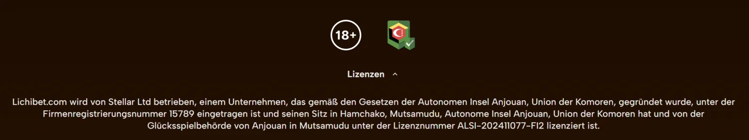 LichiBet Casino Lizenz und Sicherheit