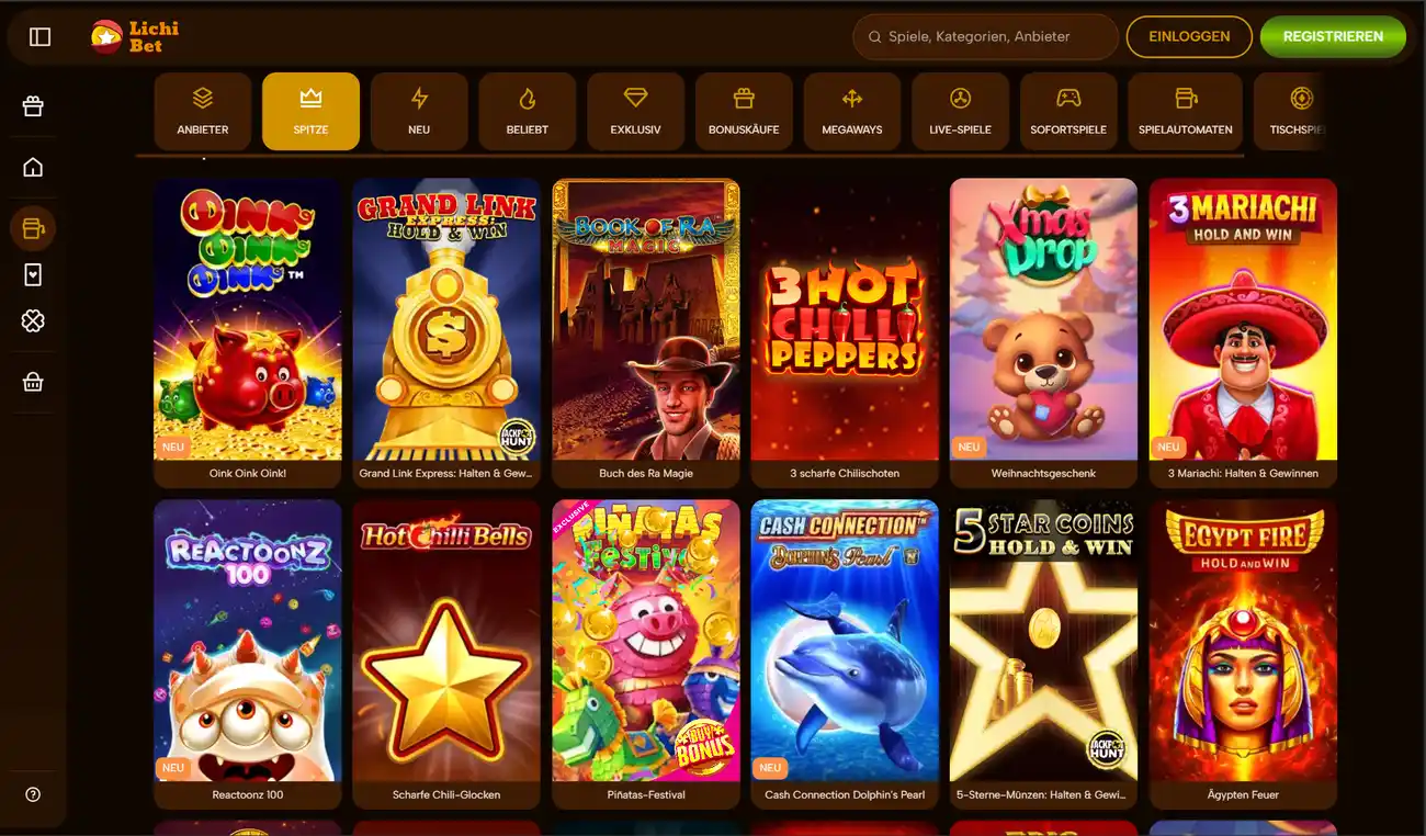 LichiBet Casino Spielautomaten